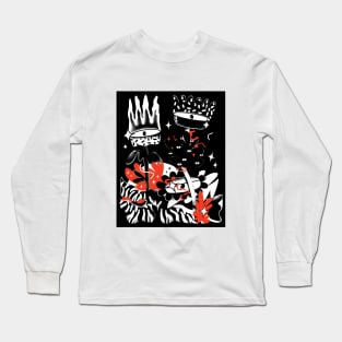 Chilling in Madrid | Contemporary Illustration | Figurative Long Sleeve T-Shirt